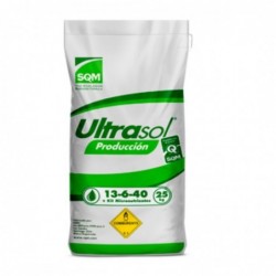 Fertilizante Granular SQM Ultrasol Etapa Producción 13-6-40 Saco 25 kg