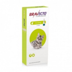 Antiparasitario MSD Bravecto - Felino 1,2 A 2,8 Kg Pipeta