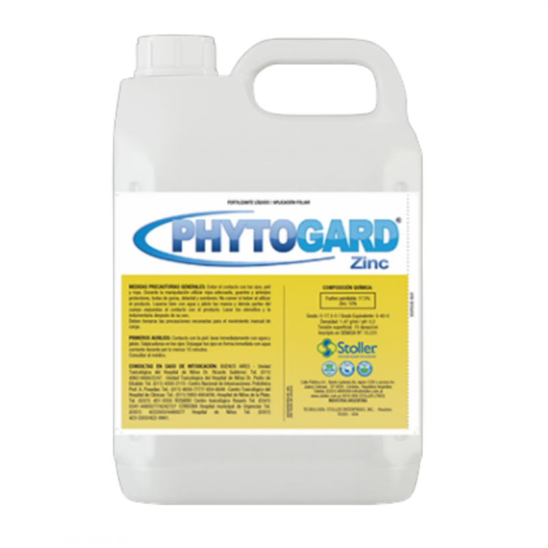 Fertilizante Liquido STOLLER Phytogard Zinc Envase 5 L