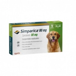 Antiparasitario Simparica de 20,1 A 40 Kg Comprimido 80 mg