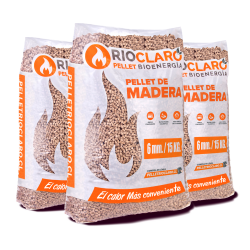 Pellet para Estufa RÍO CLARO Saco 15 Kg