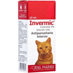 Antiparasitario DRAG PHARMA Invermic Gotas Gato Frasco 10 ml